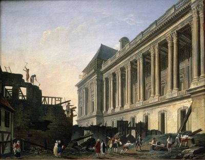 La liberazione della colonnata del Louvre, 1764 da Pierre Antoine Demachy